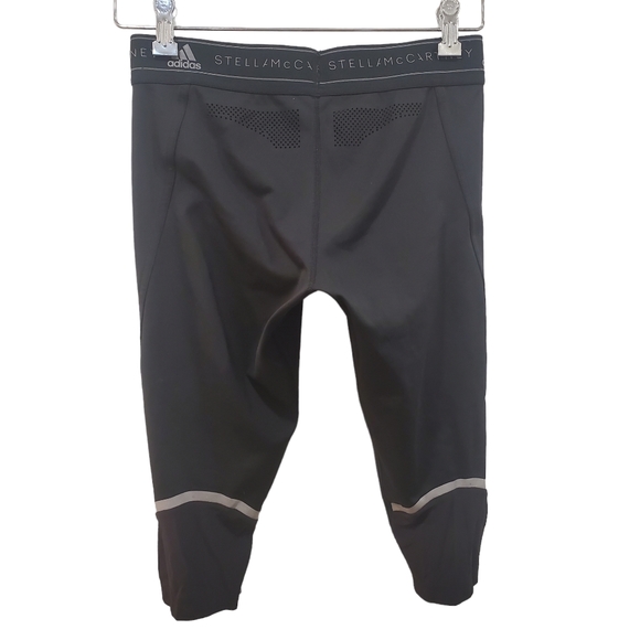 Fitness-Stella McCarthy Adidas Siza Small black leggings exercise workout Crop - Picture 2 of 4